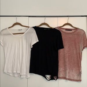 Designer t-shirt lot - all saints and Vince